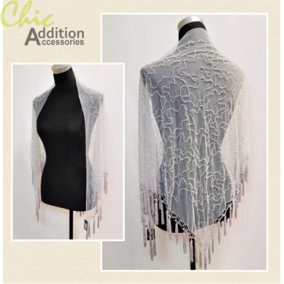 Beaded shawl 02-424C